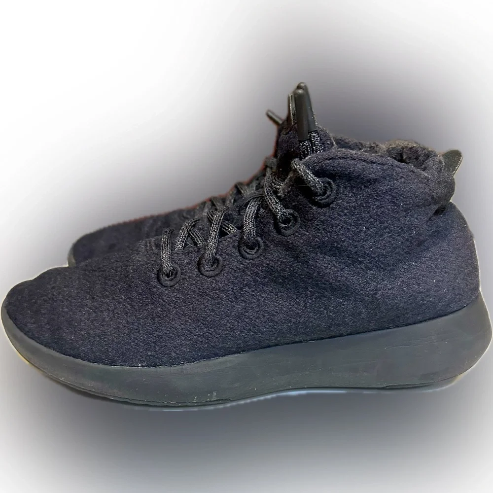 ALLBIRDS RUNNER UP MIZZLE 2 M10 NATURAL BLACK WOOL WITH BOX A10107M100 CASUAL